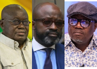 L-R: Ex President Akufo-Addo, Asante Bediatuo and Dafeamekpor