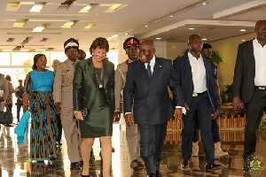President Akufo-Addo with President of Switzerland, Doris Leuthard