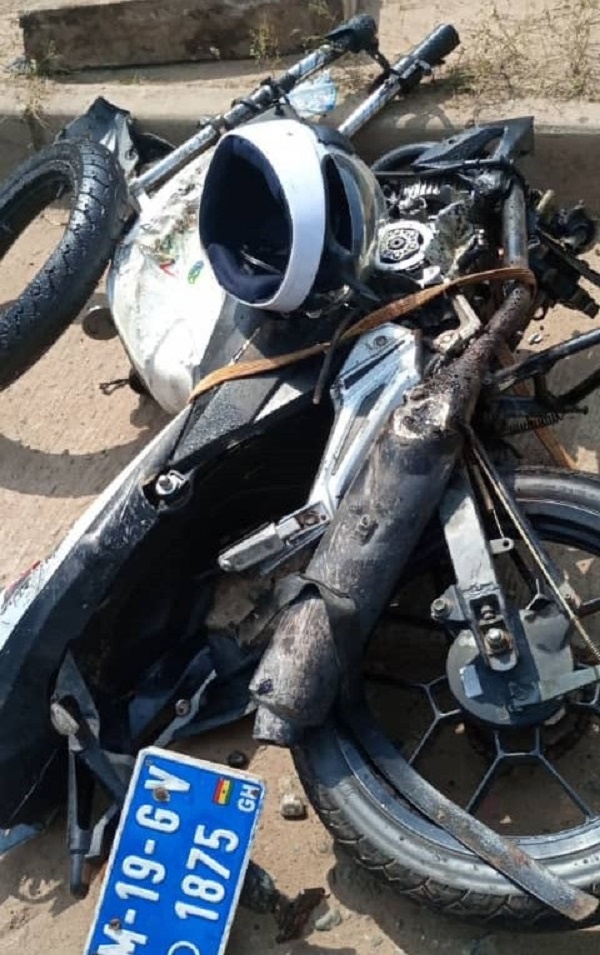 Two dead in head-on motorbike crash with vehicle