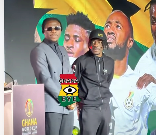 Stonebwoy and Shatta Wale captured at the event