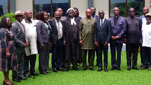 The members of the new Governing Council of the KAAF University after their induction