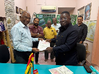 John Kaku Mason (R), CEO of Kambic Industrial Partners and Dr. N. Barathi, CEO of Growmore Biotech