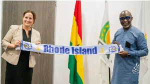 GFA General Secretary, Prosper Harrison Addo (L)