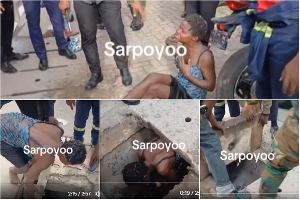 Screenshots of a video of the incident