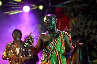 Okyeame Kwame on stage