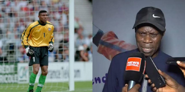 Taribo West (R) slammed Nigeria for abandoning the late Peter Rufai (L)