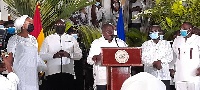 President Akufo-Addo speaking after he was declared  winner of the election