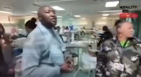 Screenshot of a video of the incident