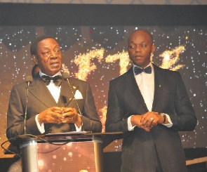 Dr Kwabena Duffuor Jnr (right) and Dr Kwabena Duffuor
