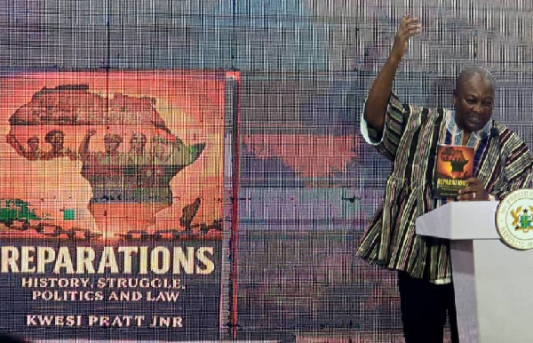 President John Dramani Mahama at the book launch