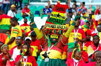 Football fans at a stadium. File photo.