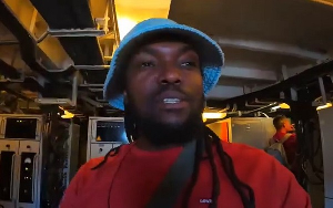 David Oscar Dogbe tours submarine museum in Hollande
