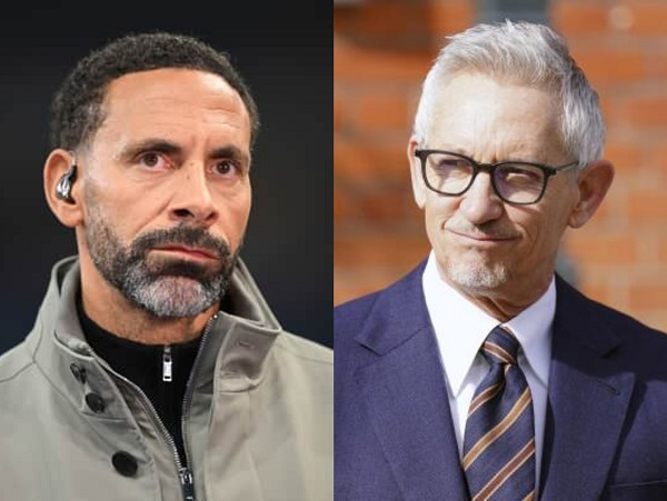 Rio Ferdinand and Gary Lineker