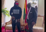 Medikal trolled over choice of outfit to Ghana's High Commission in UK