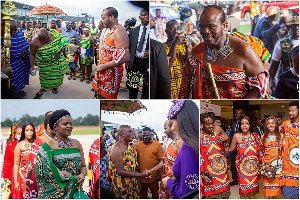 Shots from King Mswati III's Arrival in Asanteman