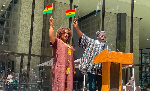 The GNC hoisted the Ghana flag at the event