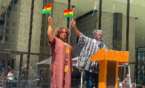 The GNC hoisted the Ghana flag at the event