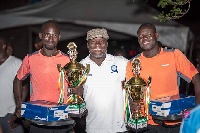Some of the winners with their trophies