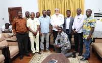 Rawlings with the NDC communicators and organisers