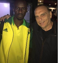 Ghana Black Stars Coach Avram Grant with Rabiu Mohammed