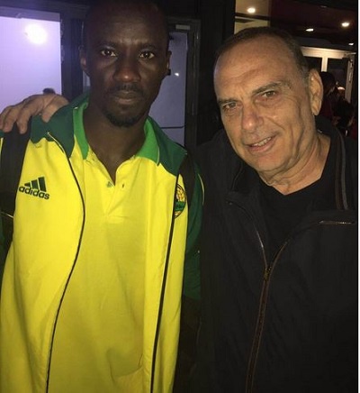 Ghana Black Stars Coach Avram Grant with Rabiu Mohammed