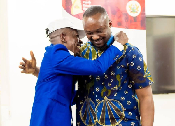 Shatta Wale [L] and Malik Basintale