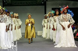 Velma Owusu Bempah and models showcasing the new collection
