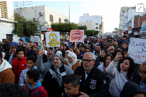 People march on the 15th anniversary of the 2011 uprising to protest over pollution People march on the 15th anniversary of the 2011 uprising to protest over pollution