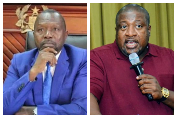 Dr Ayine [L] and Nana Boakye