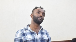 Suspect Mohamed Isack in the dock at the Makadara Law Courts