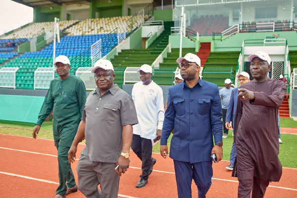 Samson Deen (in blue attire) will spearhead the first para games in West Africa
