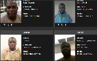 Some of the Ghanaian nationals captured by the DHS