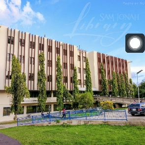 Frontage of the Sam Jonah Library