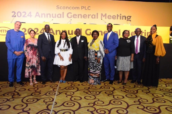 Scancom PLC (MTN Ghana) Board of Directors in a group picture