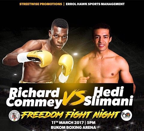 Richard Commey will take on Hedi Slimani at the Bukom Boxing Arena