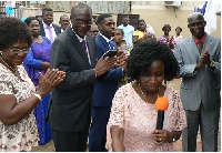 Apostle Korankye and his wife led the gathering into an official opening of the school.