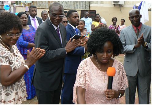 Apostle Korankye and his wife led the gathering into an official opening of the school.