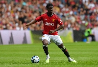 Manchester United's midfielder Kobbie Mainoo