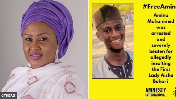 A﻿minu bin allegedly post tweet wey belittle di First Lady Aisha Buhari