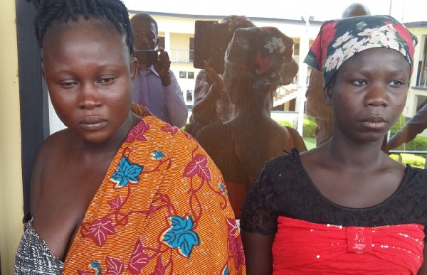 Akosua Nyarko (left) and Naomi Obeng