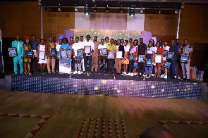 Group photo of some of the award winners