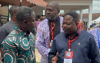 Dr Moses Dogbatsey (R) with Health Minister Kwabena Mintah Akandoh (L)