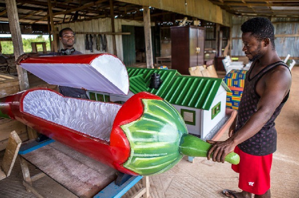 There is symbolic meaning behind each coffin design