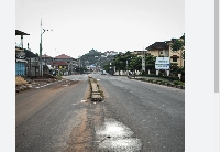 Streets in Freetown were largely deserted on Sunday after a curfew was declared