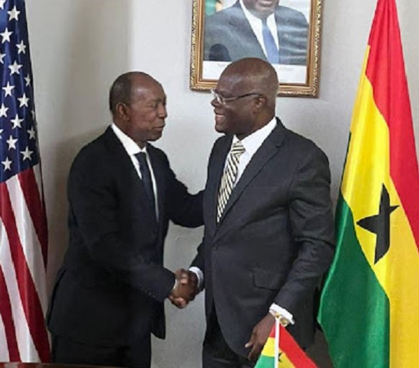 Minister of Trade and Industry, Kobina Tahir Hammond and Mayor of Houston-Texas, Sylvester Turner