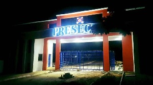 Main gate of Presby Boys Secondary School