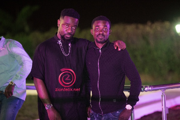 Sarkodie and Nana Appiah Mensah, CEO of Zylofon Media
