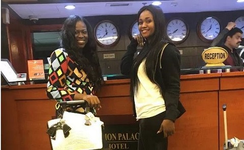 Zeinab (R) and Baaba (L) checked in at the Delmon Palace Hotel, Dubai