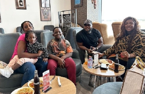 Actress Tracey Boakye and her family
