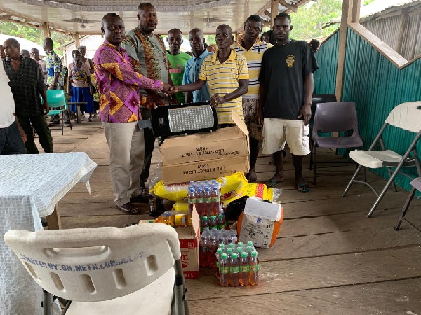 Member of Parliament for Jomoro Constituency, Hon. Paul Essien donates to residences